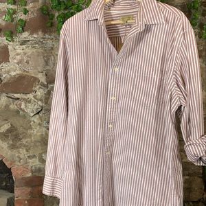 Vintage Pinstripe Boyfriend Shirt